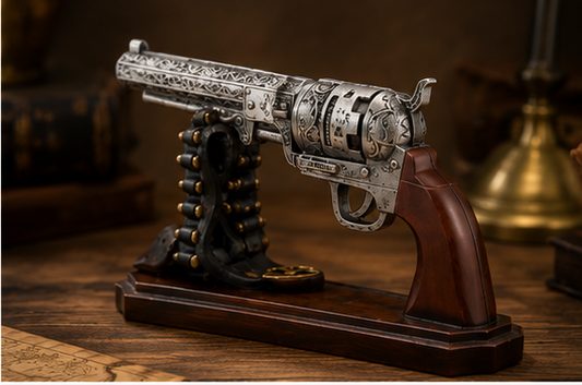 Vintage Revolver Display Model – Premium Decorative Piece