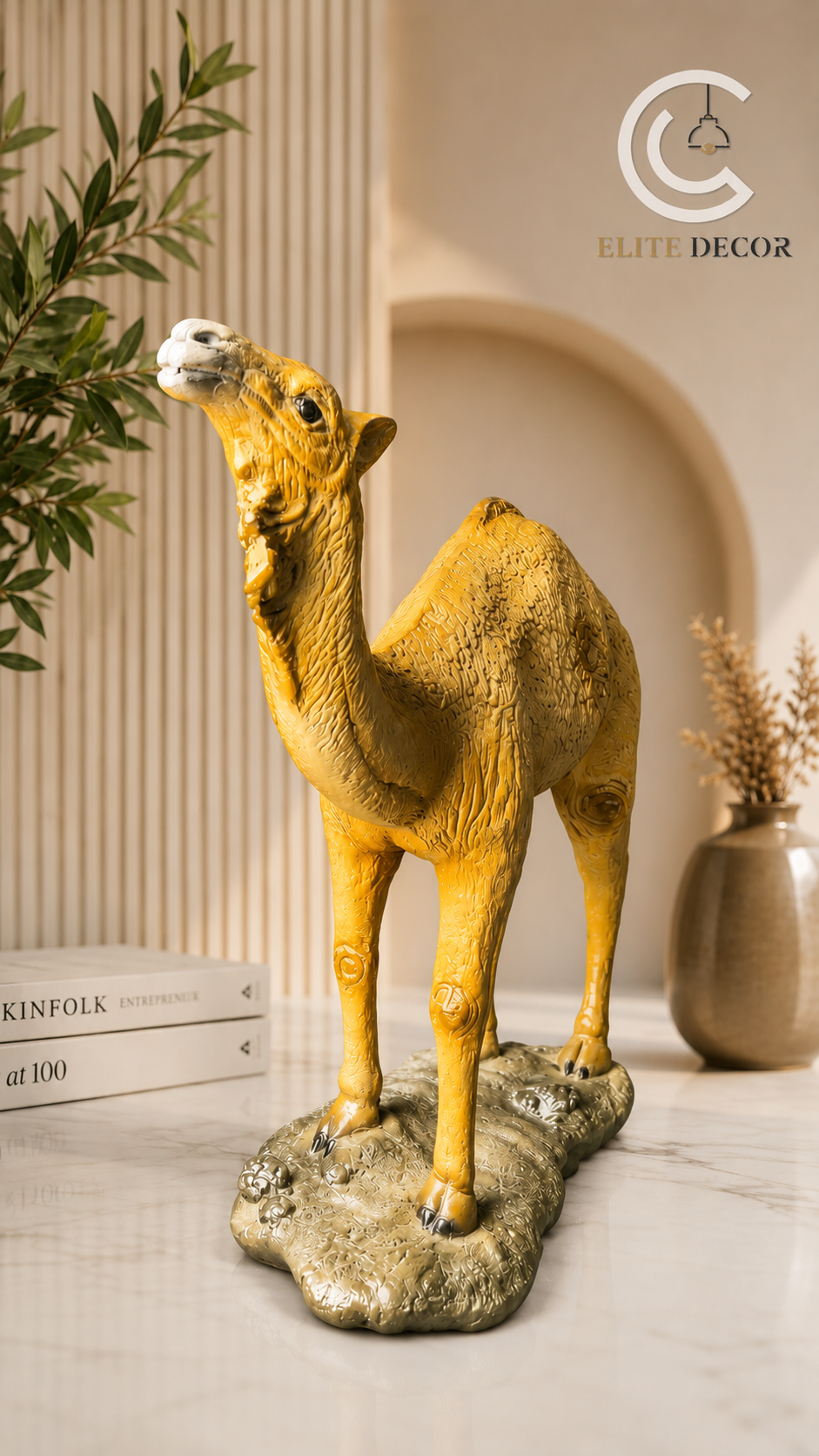 Luxury Camel Decor Statue – Premium Home Decoration Piece