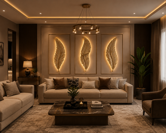 Luxury LED Feather leaf Wall Light – Modern Decorative Wall Lamp