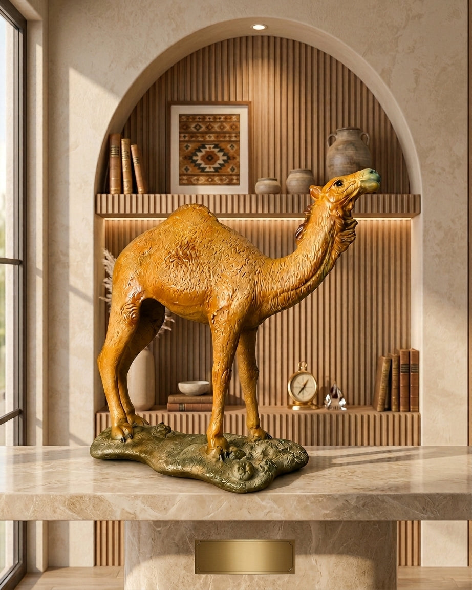 Luxury Camel Decor Statue – Premium Home Decoration Piece