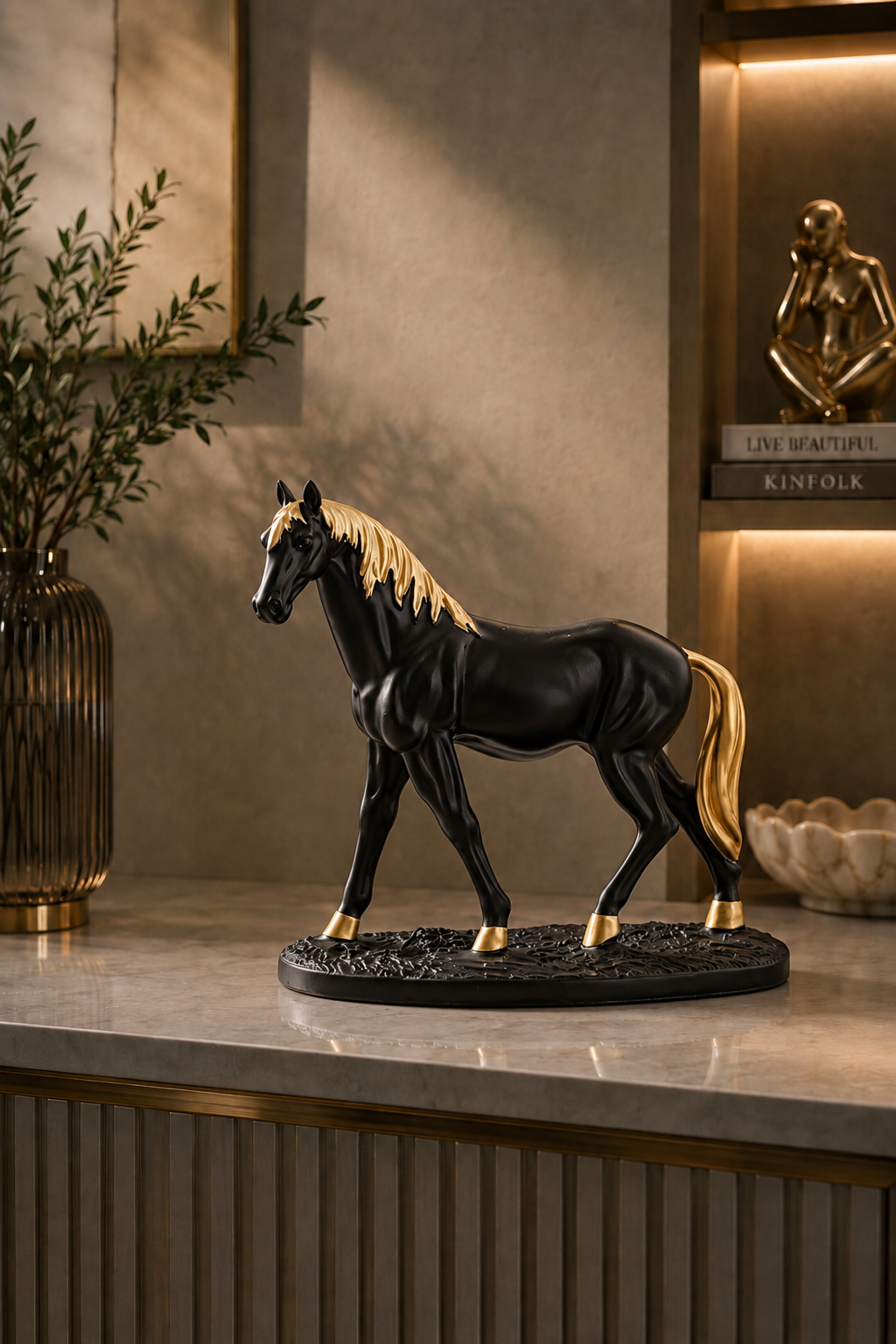 Classic black horse