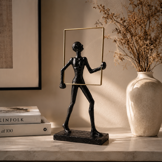 Abstract Human Frame Sculpture