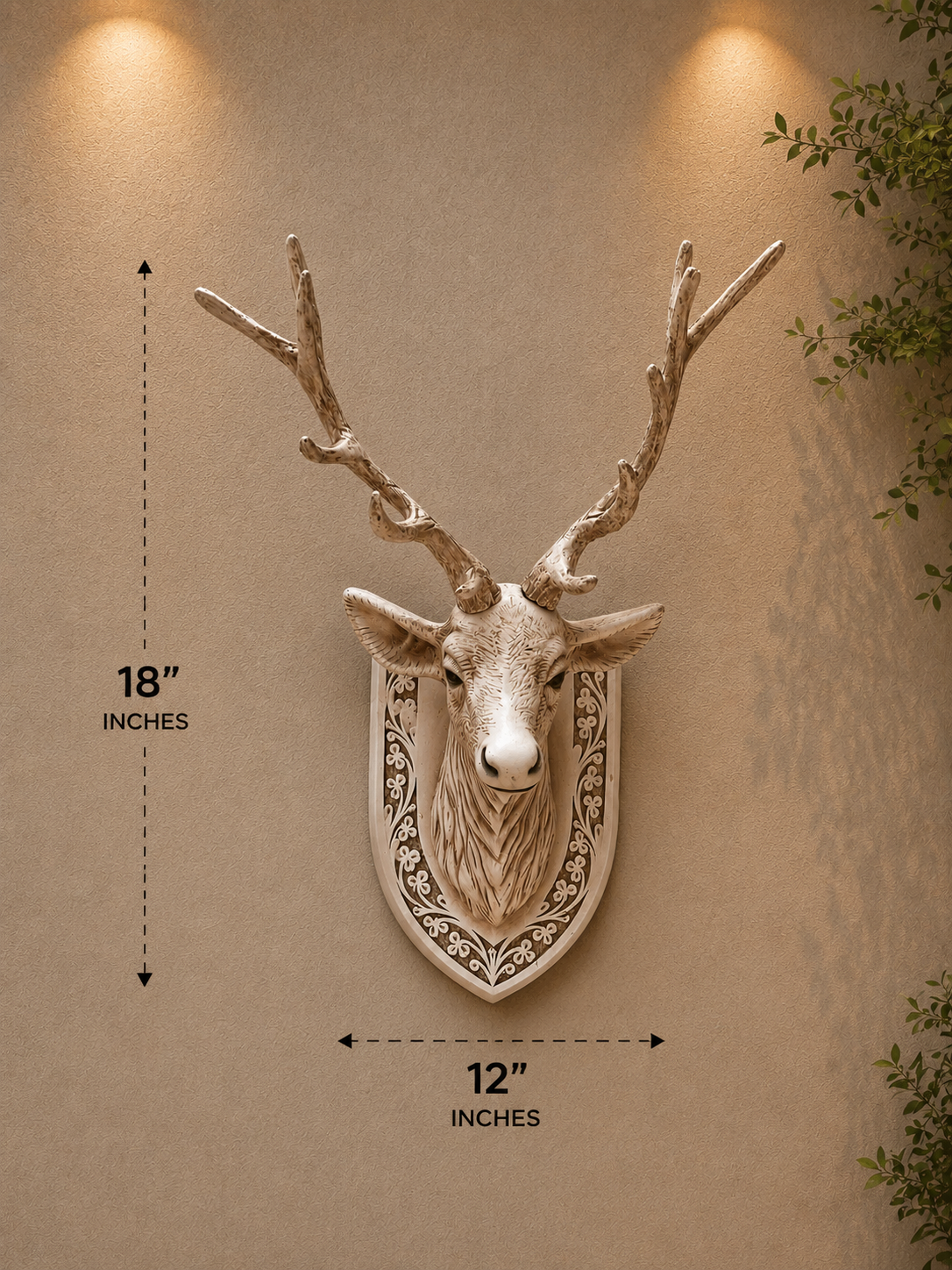 Premium Decorative Deer Head Wall Mount