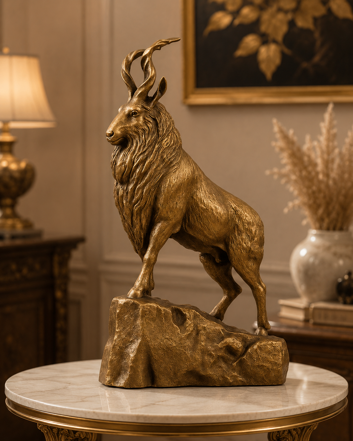 Majestic Markhor Statue
