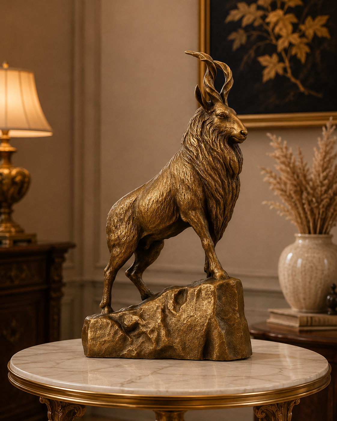 Majestic Markhor Statue