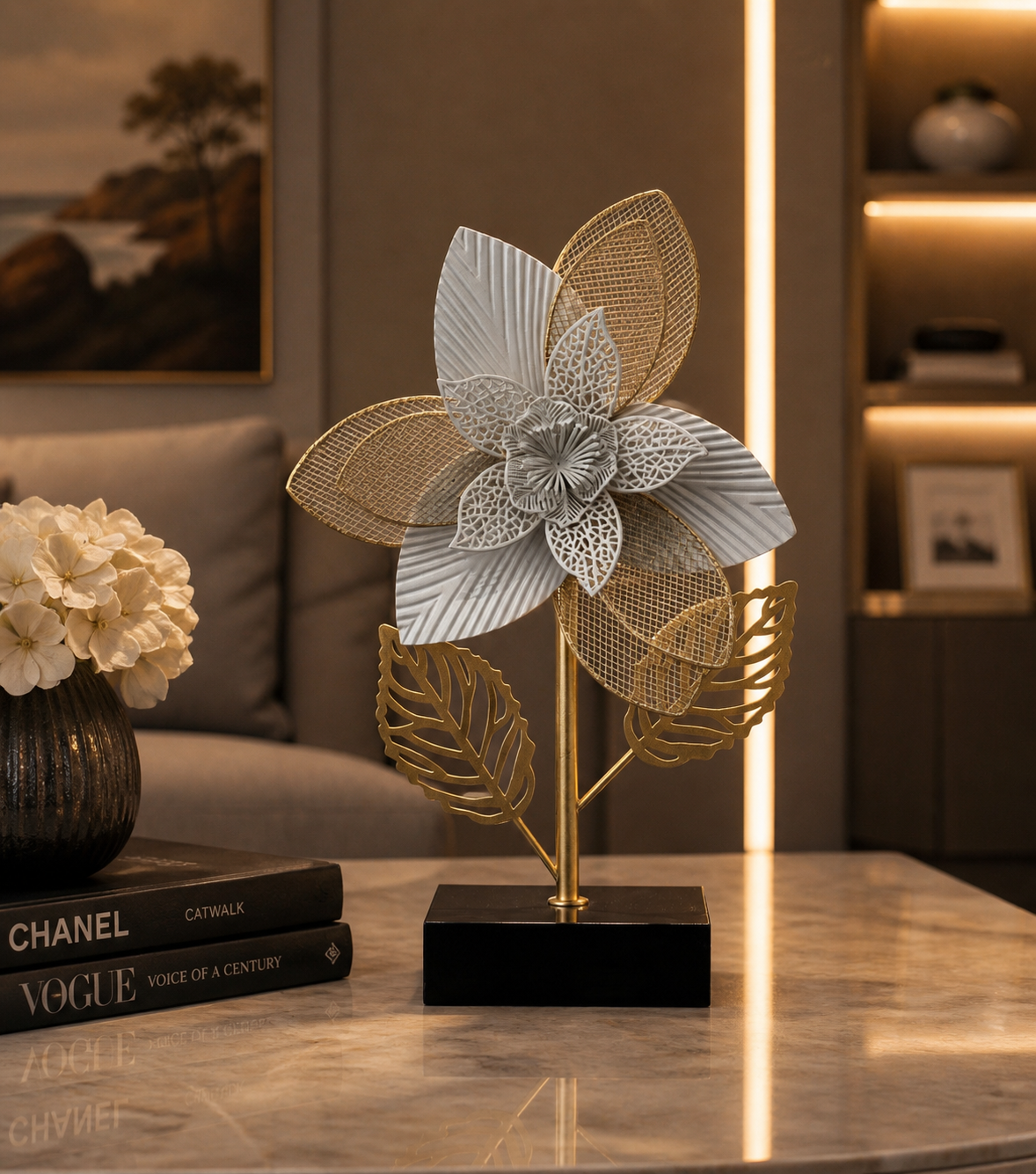 Elegant Bloom Luxury Metal Flower Decor