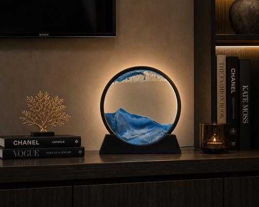 Luxury LED Mountain Art Table Lamp