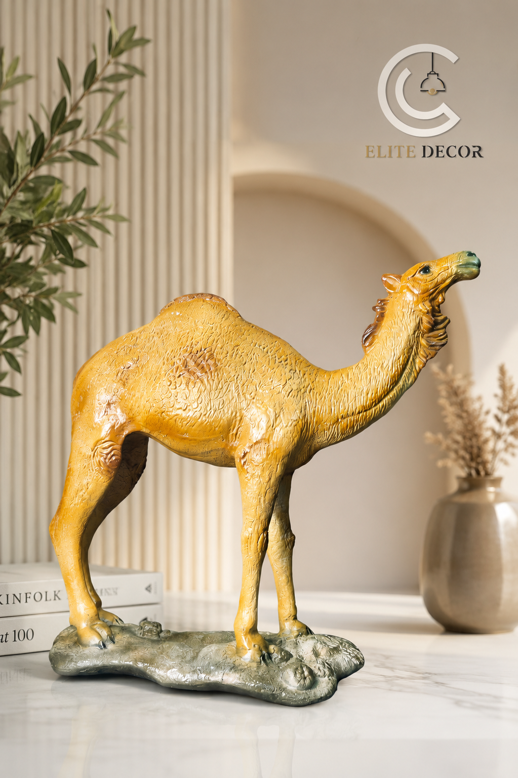 Luxury Camel Decor Statue – Premium Home Decoration Piece