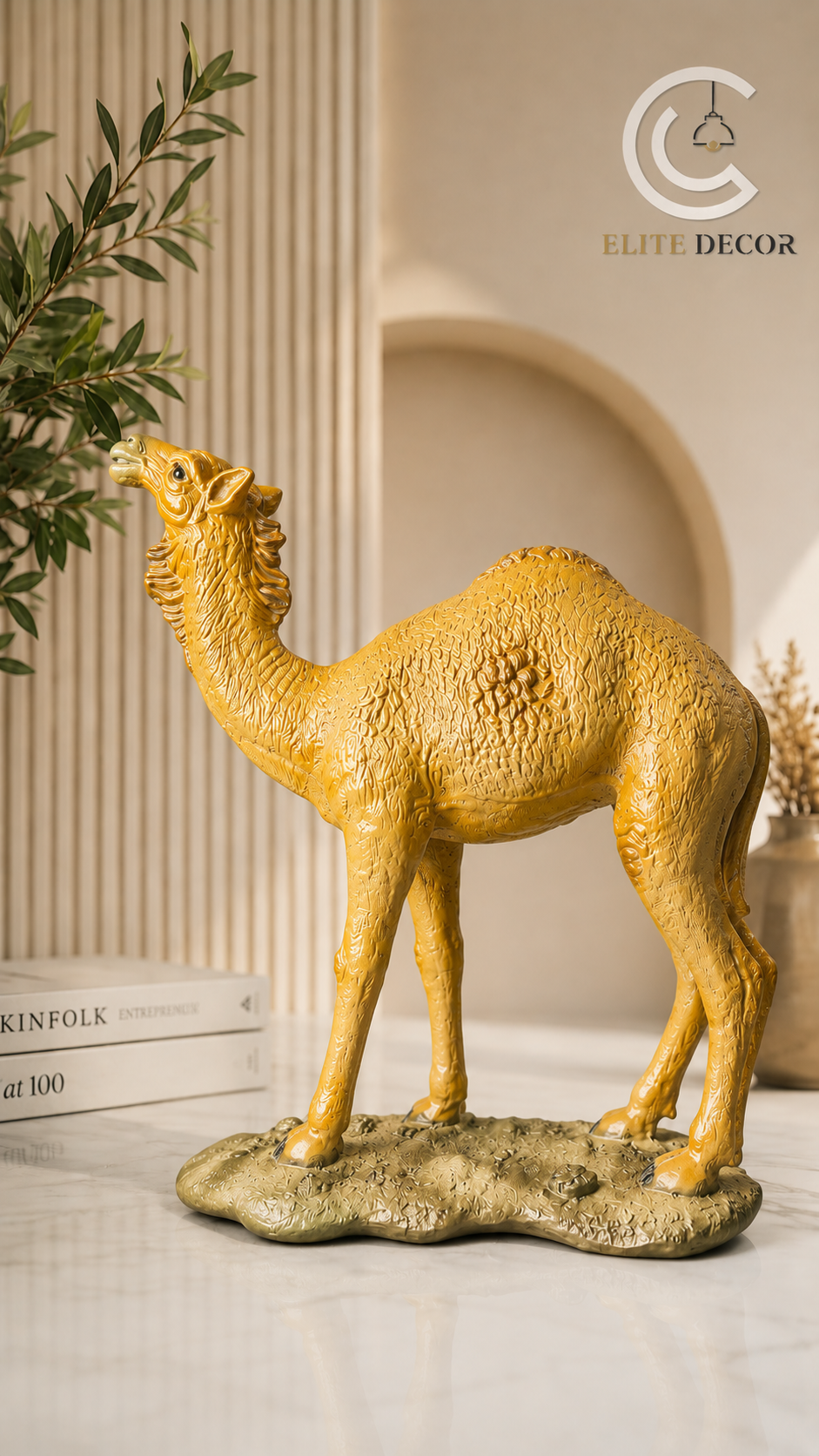 Luxury Camel Decor Statue – Premium Home Decoration Piece