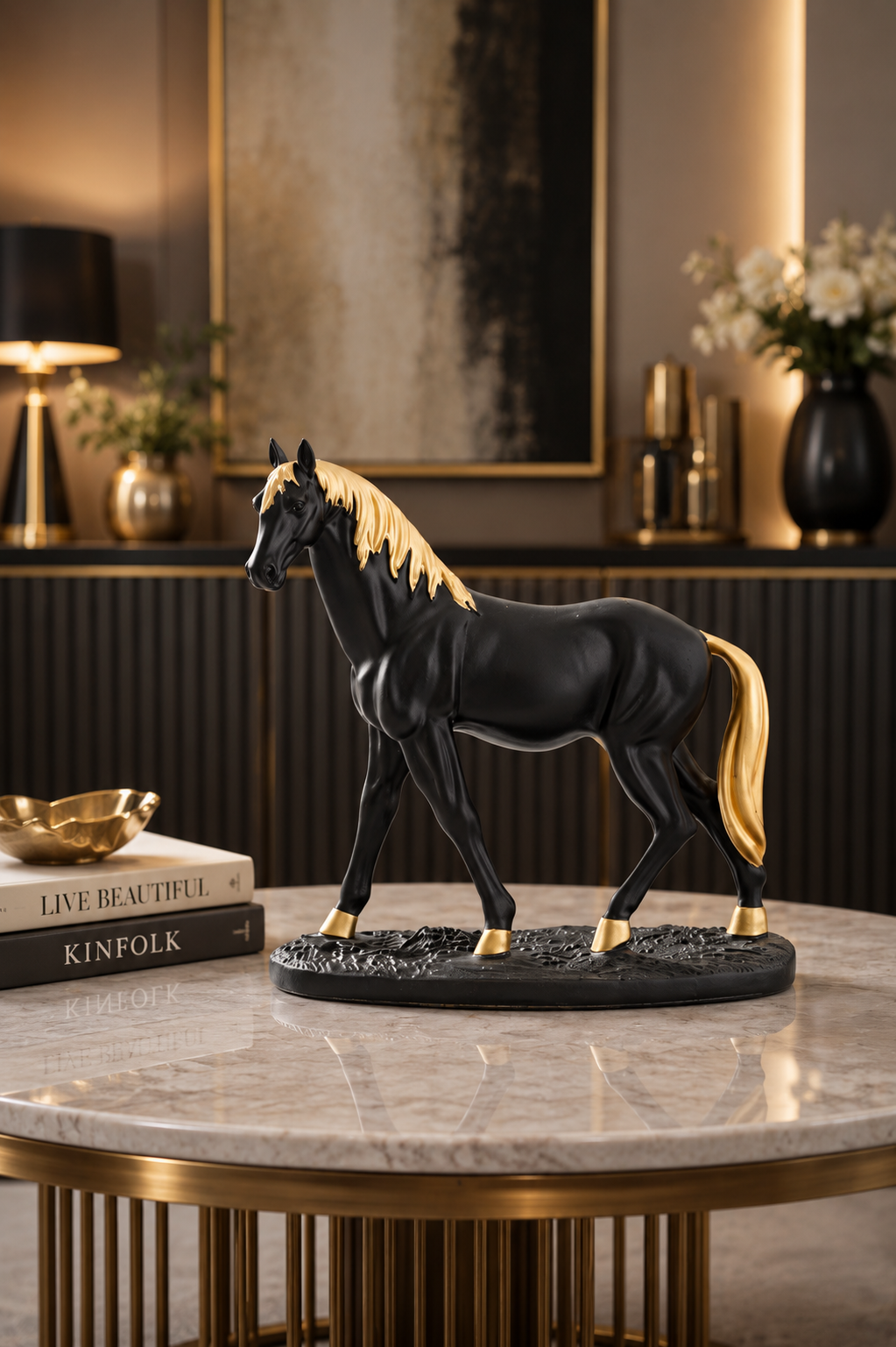 Classic black horse