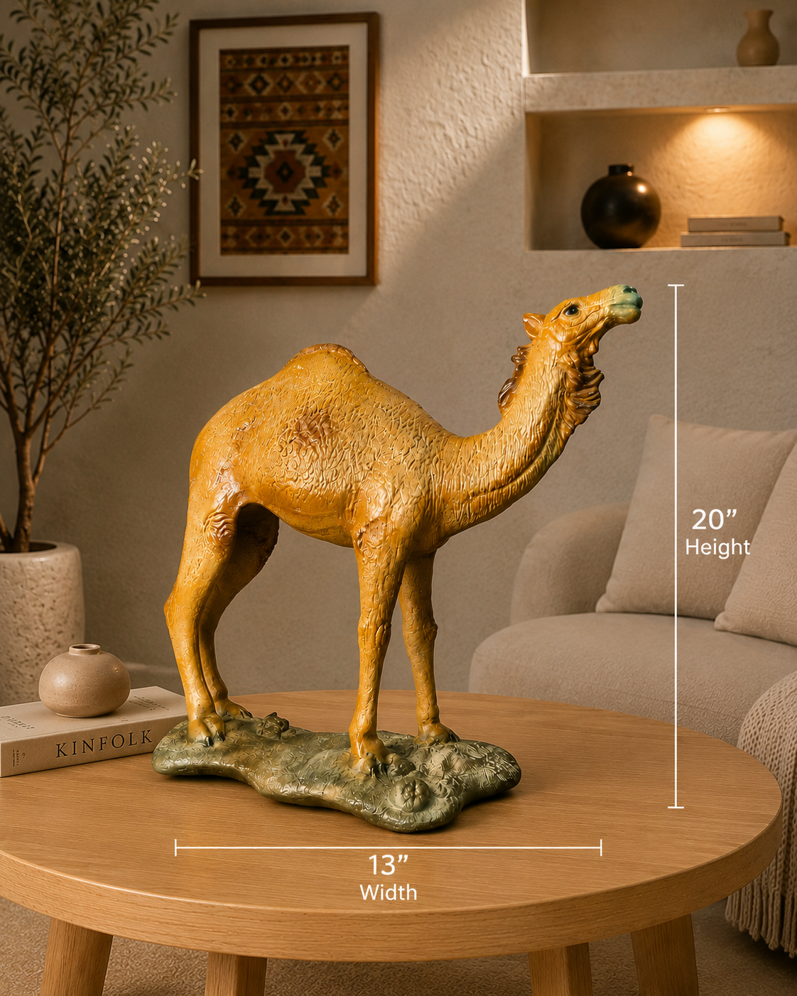 Luxury Camel Decor Statue – Premium Home Decoration Piece