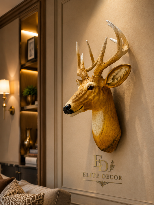 Luxury Deer Head Wall Decor – Premium Stag Wall Mount Sculpture