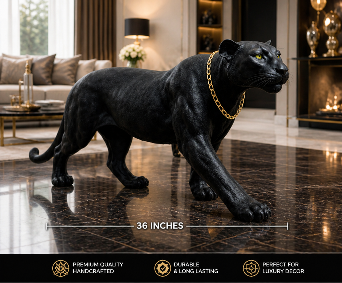 Black Panther Sculpture – 3 Feet Long