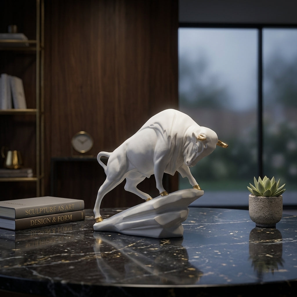Imperial Charging Bull White