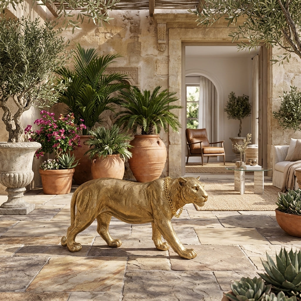 Regal Panther Sculpture