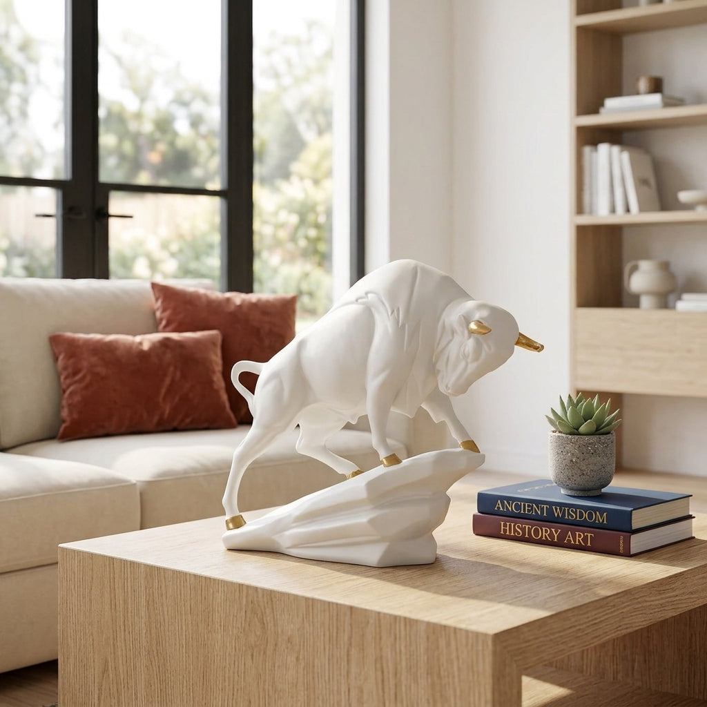 Imperial Charging Bull White
