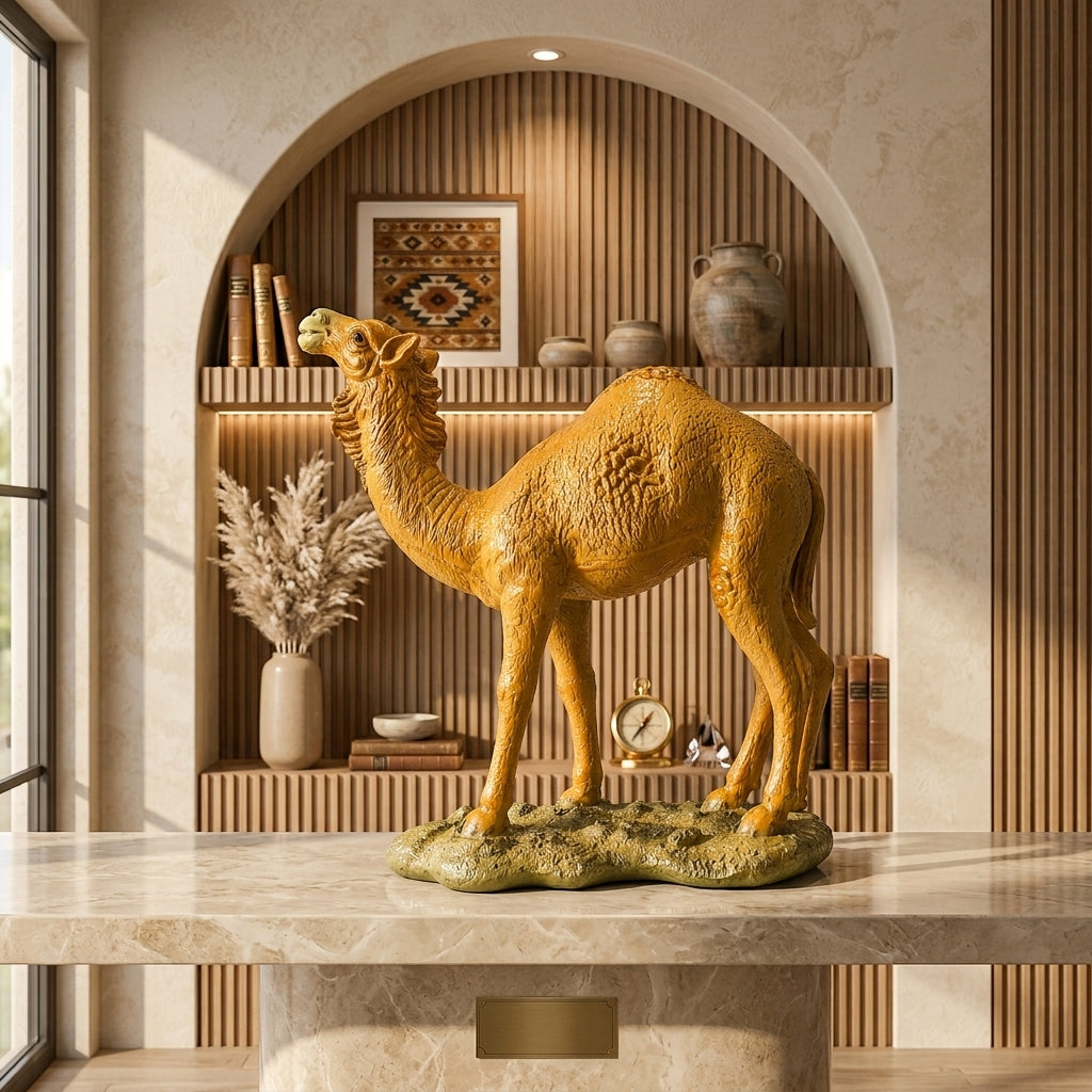 Luxury Camel Decor Statue – Premium Home Decoration Piece