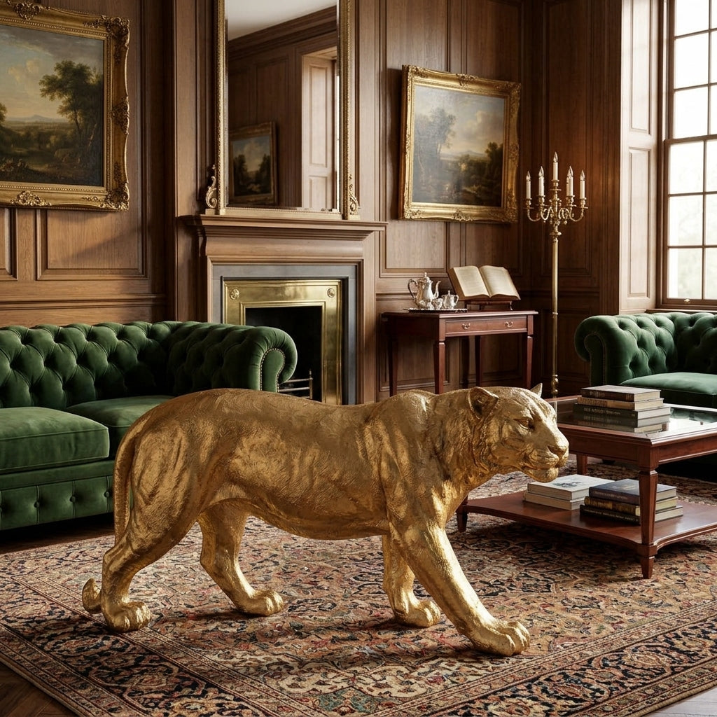 Regal Panther Sculpture
