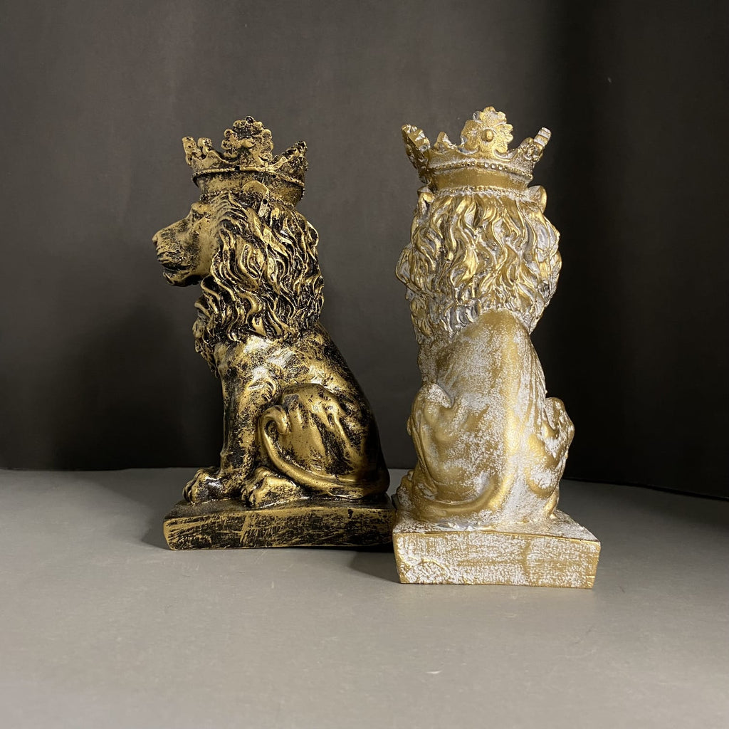 Royal Lion Statue With Corwn (Pakistan Made)
