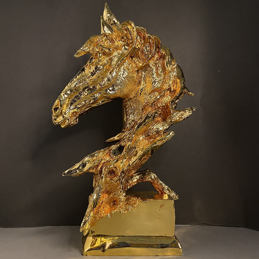 Luxury Horse Face Statue