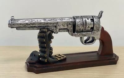 Retro Gun Bullet Model – Silver Finish